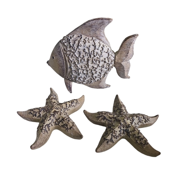 🔵 2 for $40 🔵 FISH AND MATCHING STARFISH - Picture 1 of 9